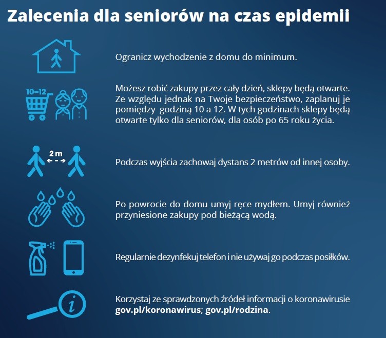 ZALECENIA DLA SENIORÓW
